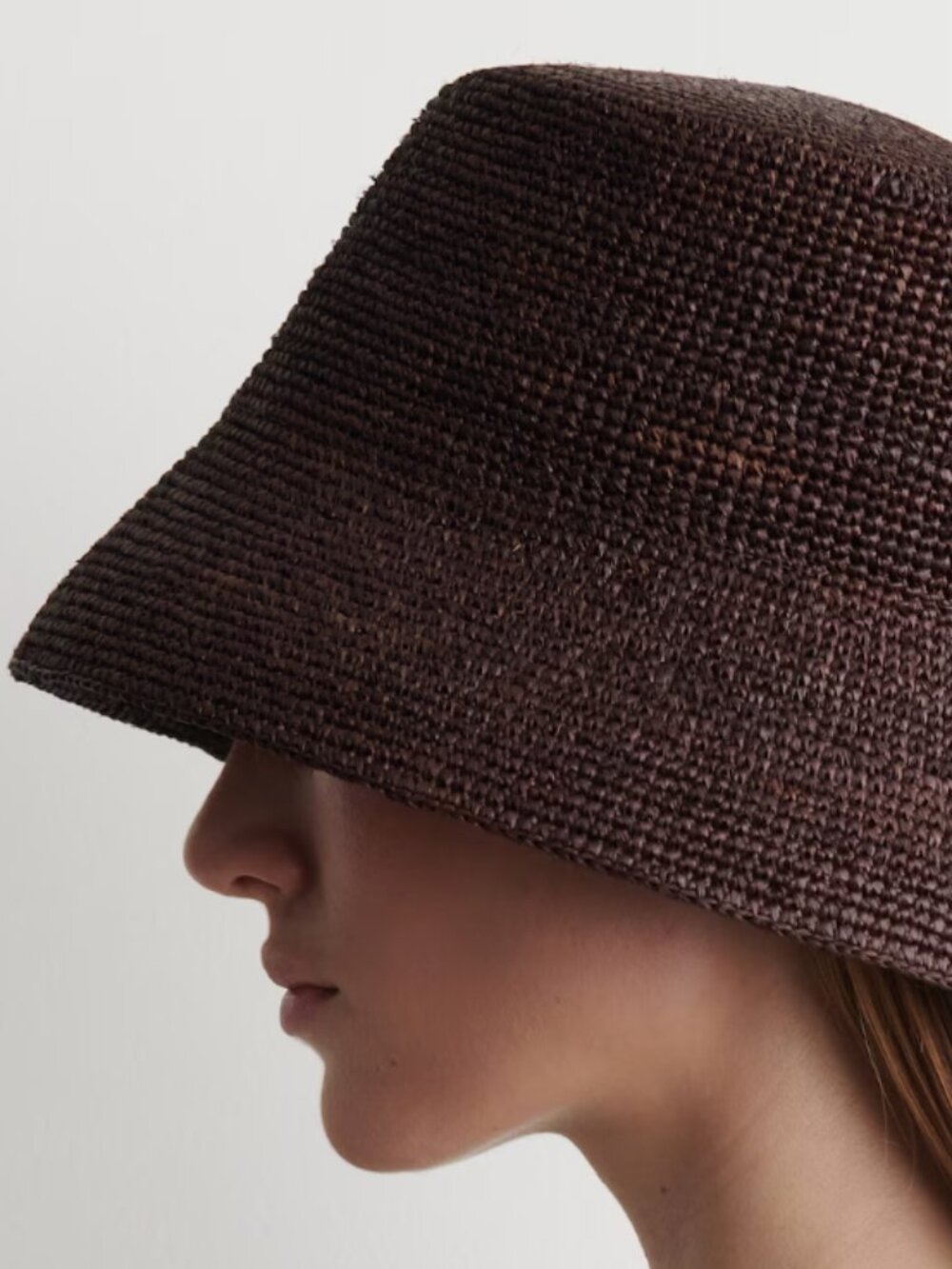 NWT COS Raffia Bucket Bag